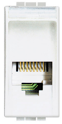 LIVINGLIGHT TOMA TELEFONO 4 HILOS 1 MOD BLANCO