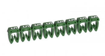 LEGRAND Cab 3 Número 5 Verde (Awg: 24-22) SKU: 381-05