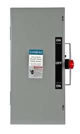 SIEMENS INTERRUPTOR DOBLE TIRO 3P 60A 240VAC NEMA 1