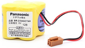 PANASONIC LITHIUM BATTERY 6V BR-2/3AGCT4A A98L-0031-0025