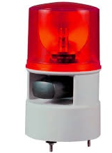 QLIGHT TORRETA FIJA INTERMITENTE ROJA SONIDO 120VAC