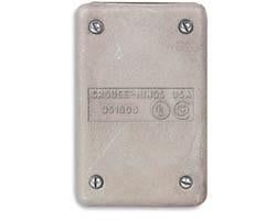 CROUSE HINDS TAPA CIEGA CONDULET RECTANGULAR ALUMINIO FUNDIDO