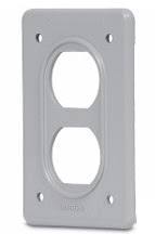 CROUSE HINDS TAPA CONTACTO DUPLEX METALICA RECTANGULAR