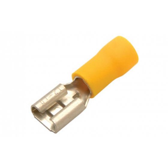 FASTON HEMBRA AISLADA AMARILLA 12-10 AWG
