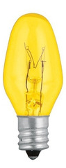 COMORSA FOCO INCANDESCENTE 7.5W AMBAR 130V FIJO