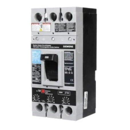 SIEMENS INTERRUPTOR TERMOMAGNETICO 600V 3X200A C/ZAPATAS