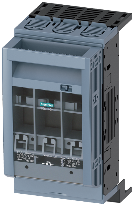 SIEMENS INTERRUPTOR SECCIONADOR NH00 160A P/BARRAS 60mm