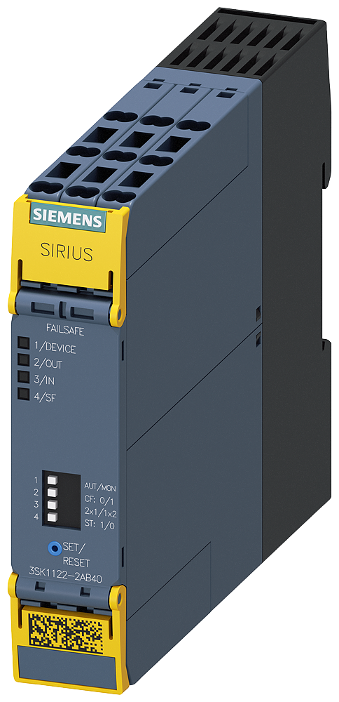 SIEMENS RELEVADOR DE SEGURIDAD BASE 3CIRC+1 SEÑ 24VDC RESORTE