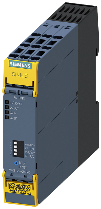SIEMENS RELEVADOR DE SEGURIDAD BASE 3CIRC+1 SEÑ 24VDC RESORTE