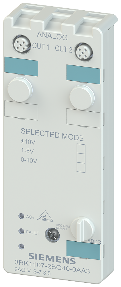 SIEMENS MODELO AS-INTERFACE IP67 ANALOGICO 2 SA +- 10V