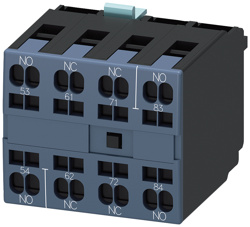 SIEMENS BLOCK CONTAC AUX FRONTAL 2NA 2NC BOR RESORTE P/CONTACTORE