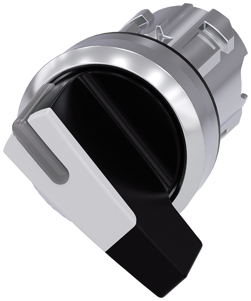 SIEMENS CABEZA SELECTOR MANIJA LARGA ILUM 2 POS BLANCO SOST METAL
