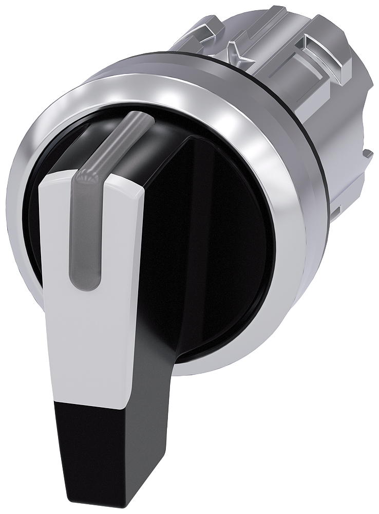 SIEMENS SELECTOR ILUMINABLE 22 MM REDONDO METAL BRILLANTE 3 POSIC