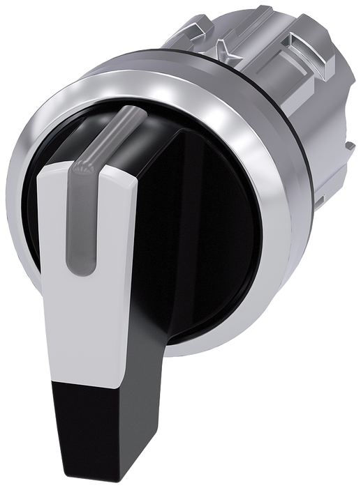 SIEMENS SELECTOR ILUMINABLE 22 MM REDONDO METAL BRILLANTE 3 POSIC