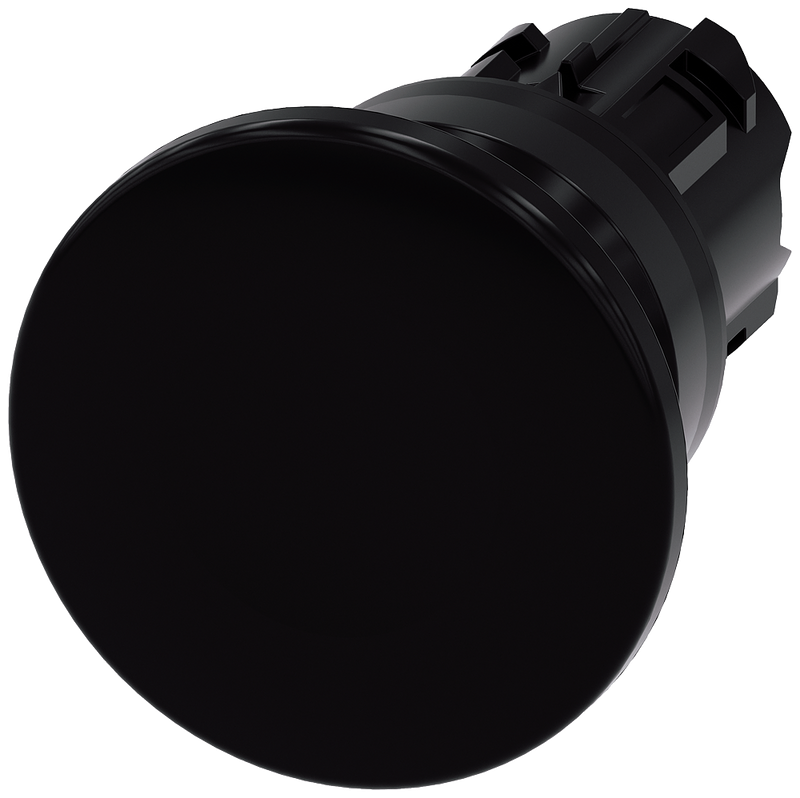 SIEMENS BOTON SETA REDONDO PLASTICO 40MM MOMENTANEO NEGRO