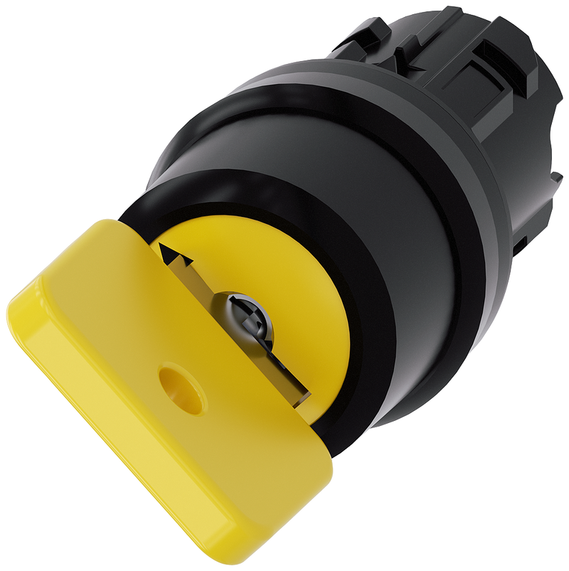 SIEMENS CABEZA SELECTOR 2 POS O 2 LLAVES AMARILLO