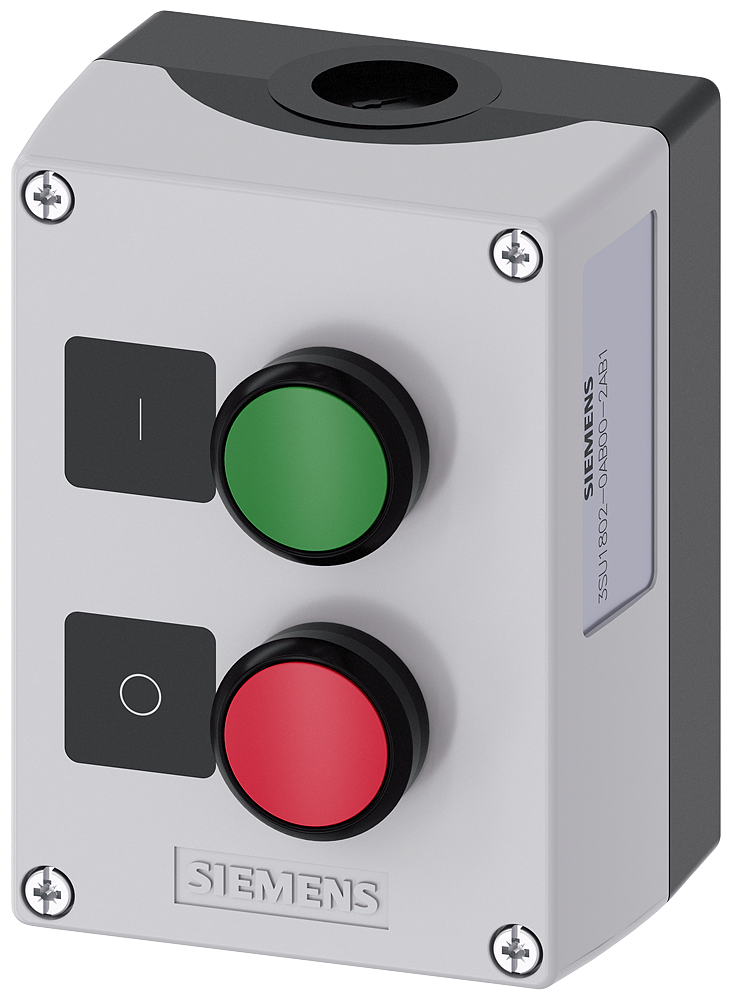 SIEMENS BOTONERA PLAST C/BOTONES VERDE Y ROJO 1NA 1NC