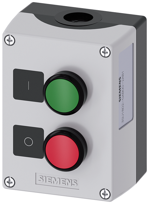 SIEMENS BOTONERA PLAST C/BOTONES VERDE Y ROJO 1NA 1NC