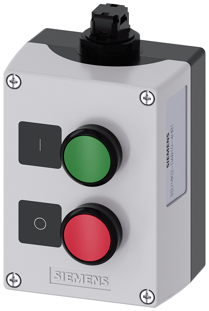 SIEMENS CAJA ASI PULSADOR VERDE-ROJO 1NA 1NC