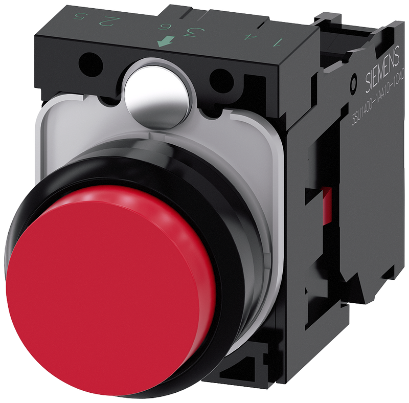 SIEMENS BOTON NO RASANTE ROJO 1NC -COMP PLAST