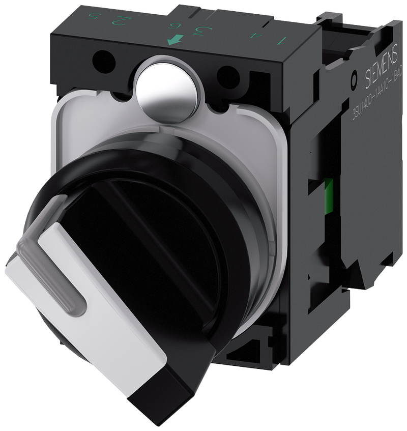 SIEMENS SELECTOR 2 POS SOST BLANCO 1NA PLAST
