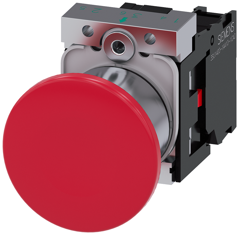 SIEMENS BOTON HONGO SOSTENIDO JALAR P/DESENC 1NC