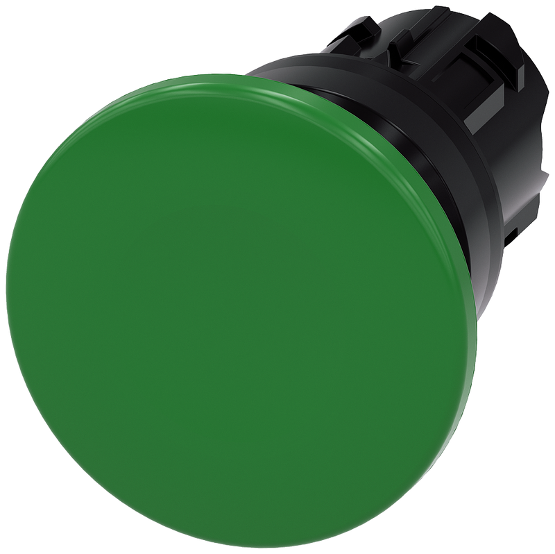 SIEMENS PULSADOR SETA PLASTICO VERDE 40MM MOMENTANEO