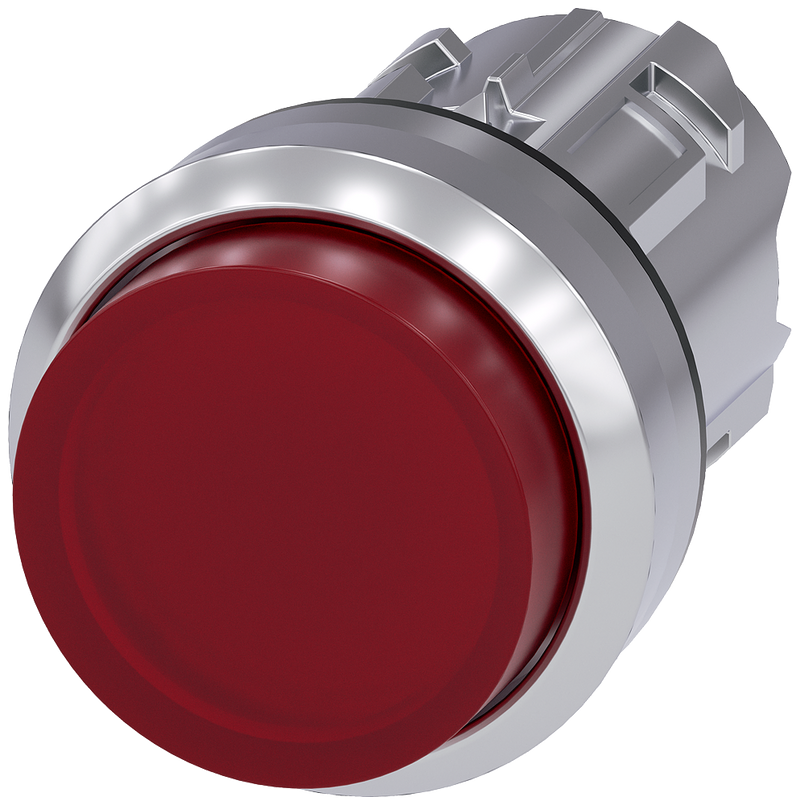 SIEMENS PULSADOR LUMINOSO 22 MM REDONDO METAL BRILLANTE ROJO BOTO