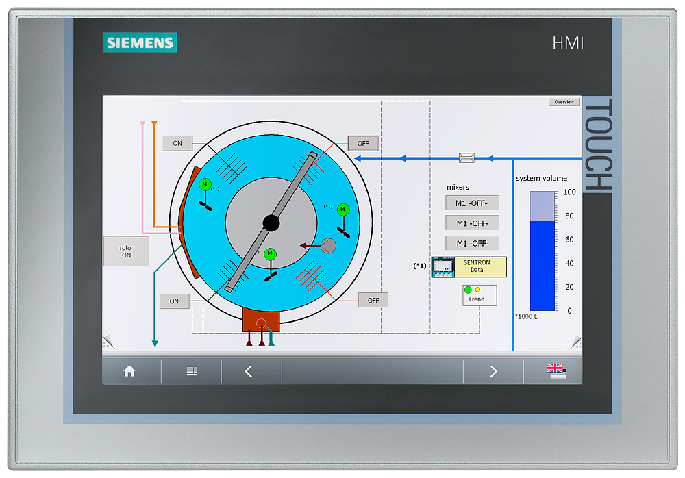 SIEMENS SIPLUS HMI TP900 COMFORT PARA CARGA QUIMICA
