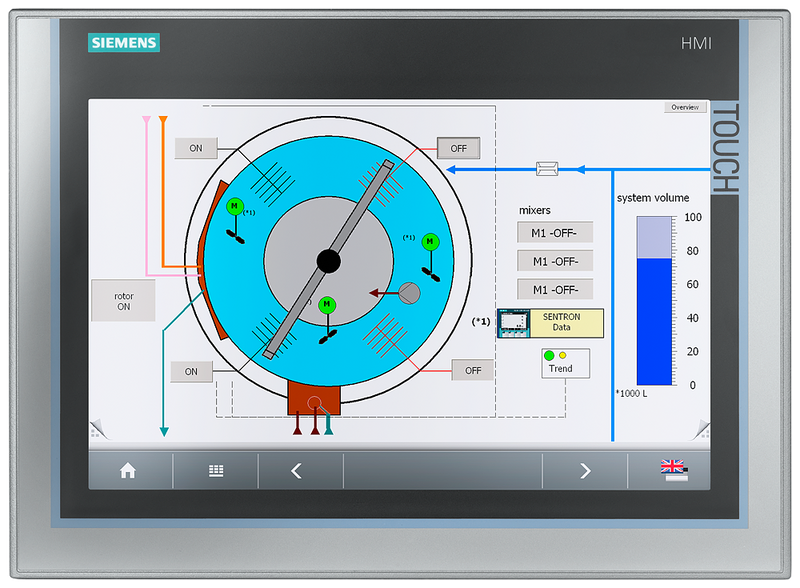 SIEMENS SIPLUS HMI TP1200 COMFORT BASADO EN 6AV2124-0MC01-0AX0 CO