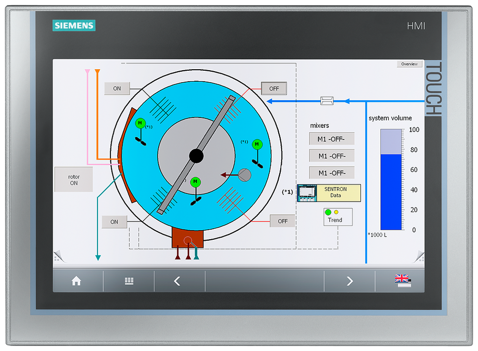 SIEMENS SIPLUS HMI TP1200 COMFORT BASADO EN 6AV2124-0MC01-0AX0 CO