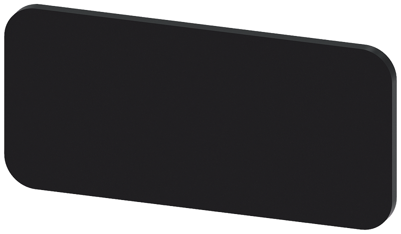 SIEMENS PLACA IDENT 12.5X27mm NEGRA S/INSCRIPCION