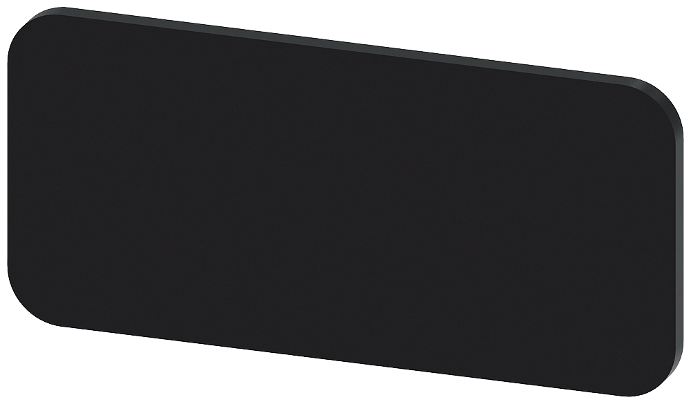 SIEMENS PLACA IDENT 12.5X27mm NEGRA S/INSCRIPCION