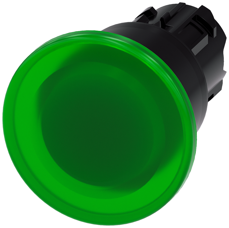 SIEMENS PULSADOR SETA ILUMINADO VERDE DESC POR TRACCION