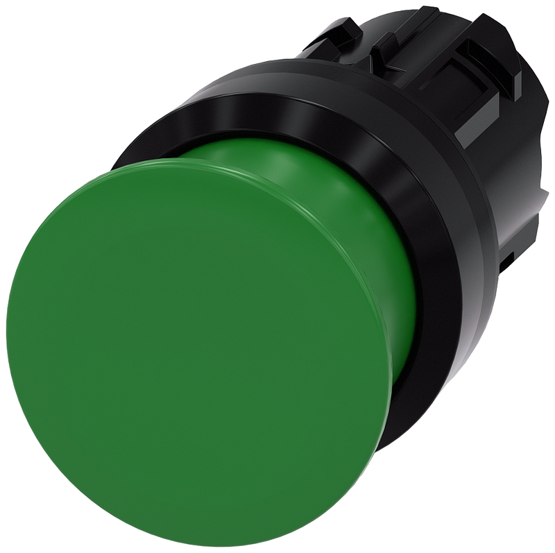 SIEMENS PULSADOR DE SETA 22MM VERDE 30MM MOMENTANEO