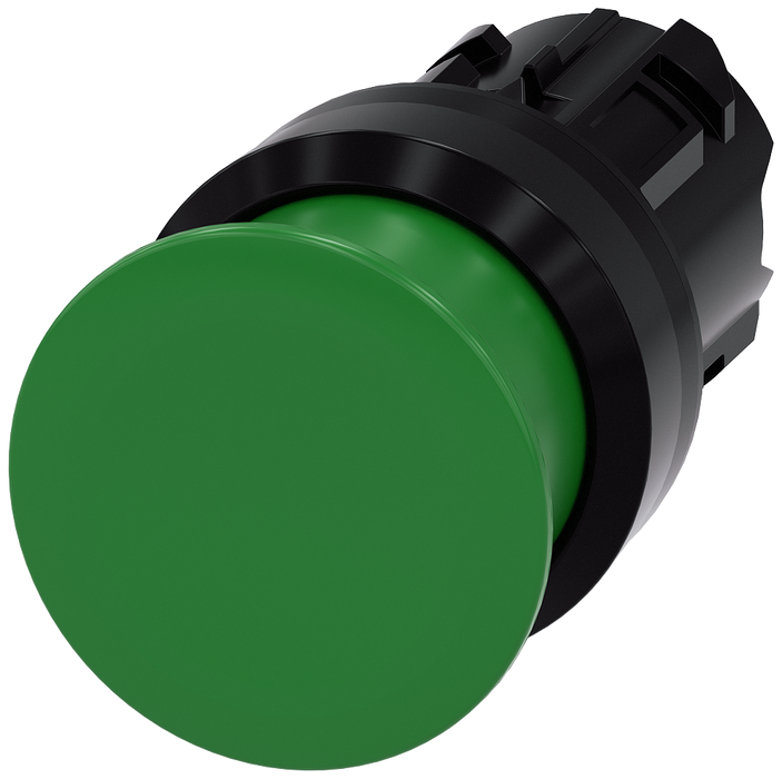 SIEMENS PULSADOR DE SETA 22MM VERDE 30MM MOMENTANEO