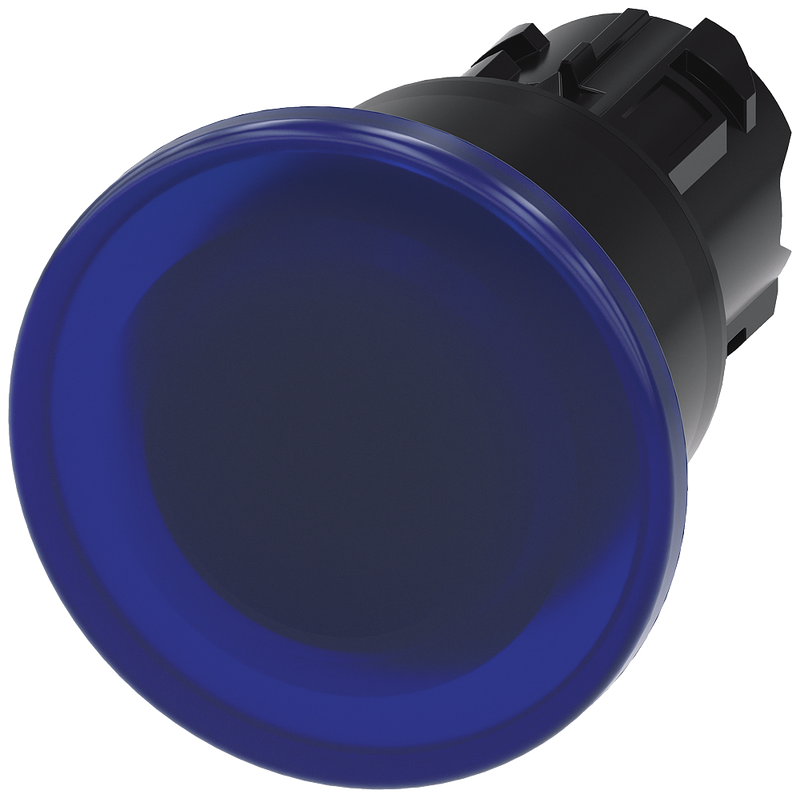 SIEMENS PULSADOR DE SETA ILUMINADO 22 MM REDONDO PLASTICO AZUL 40