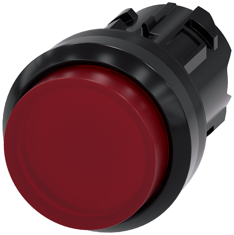 SIEMENS PULSADOR LUMINOSO 22MM REDONDO PLASTICO ROJO ALTA CONTACT