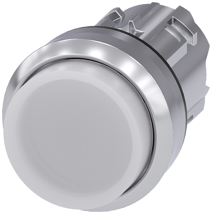 SIEMENS PULSADOR LUMINOSO 22 MM  REDONDO METAL BRILLANTE BLANCO B