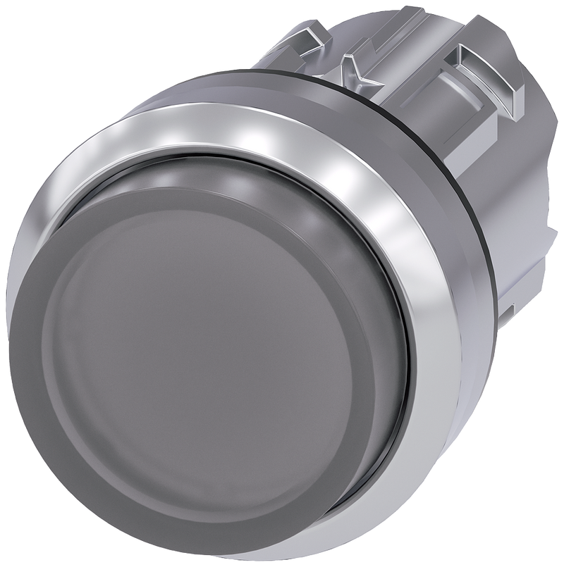 SIEMENS PULSADOR LUMINOSO 22 MM  REDONDO METAL BRILLANTE TRANSPAR