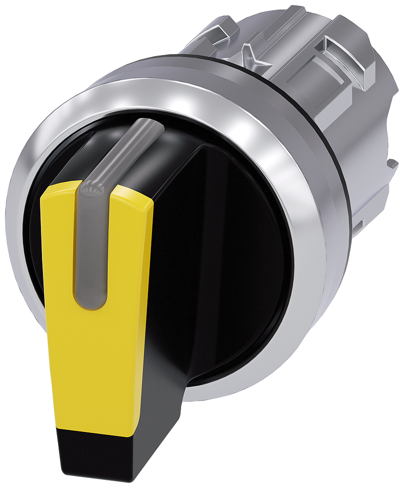 SIEMENS CABEZA SELECTOR ILUMINABLE AMARILLO 3 POS MOMEN