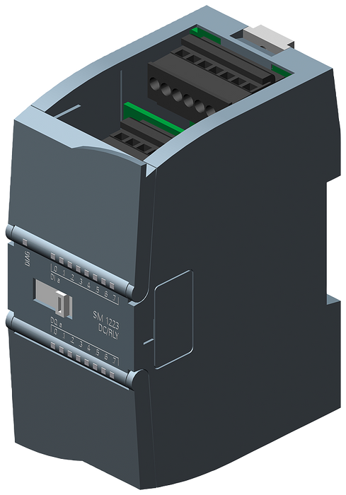 SIEMENS SIPLUS S7-1200 SM 1223 8 DI/8 DQ A 70 GRADOS CENTIGRADOS