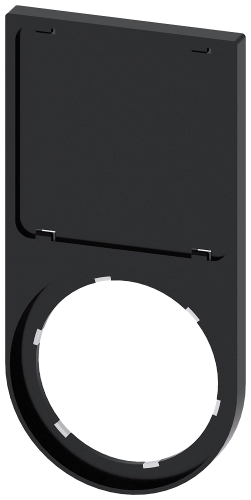 SIEMENS PORTAPLAQUITAS 27X27mm NEGRO