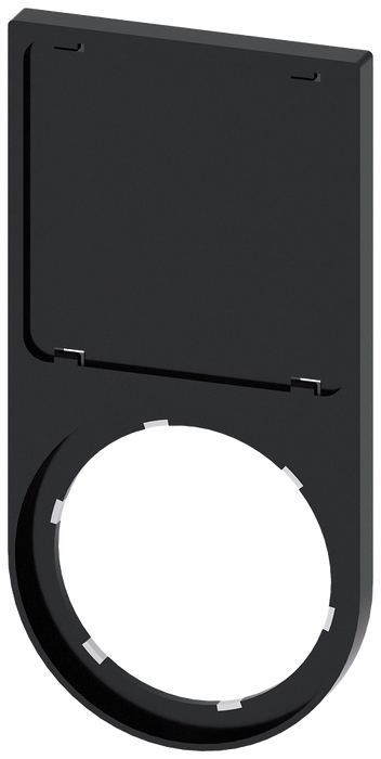 SIEMENS PORTAPLAQUITAS 27X27mm NEGRO