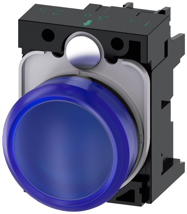 SIEMENS INDICATOR LIGHT, BLUE SKU: 3SU1102-6AA50-1AA0