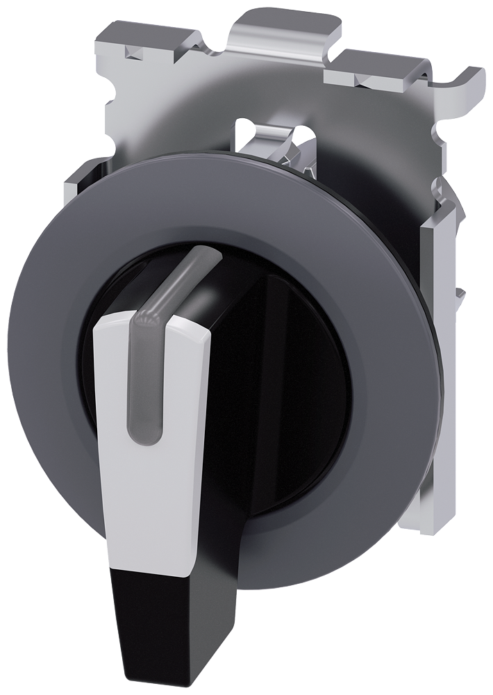 SIEMENS SELECTOR ILUMINABLE BLANCO 30MM METAL 3POS SOSTENIDO