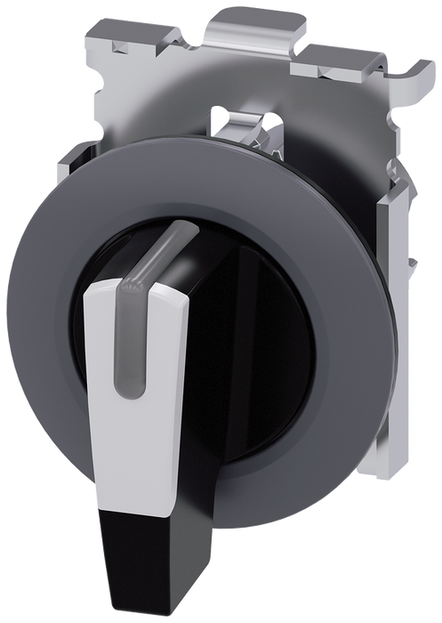 SIEMENS SELECTOR ILUMINABLE BLANCO 30MM METAL 3POS SOSTENIDO