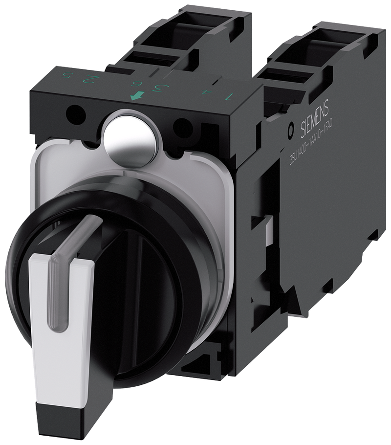SIEMENS SELECTOR ILUMINABLE BLANCO 3POS SOST 2X1NA+1NC