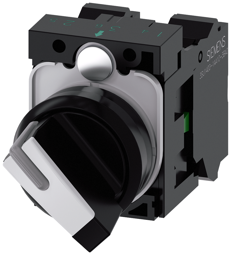 SIEMENS SELECTOR 2POS SOST ILUMINABLE BLANCO RES -COMP PLAST