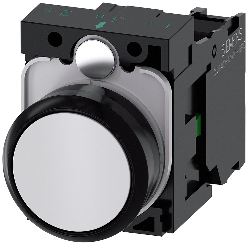 SIEMENS BOTON BLANCO 1NA -COMP PLAST